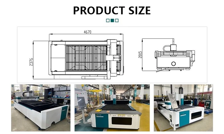 Factory Price 3015 Single Platform Fiber Laser Cutting Machine